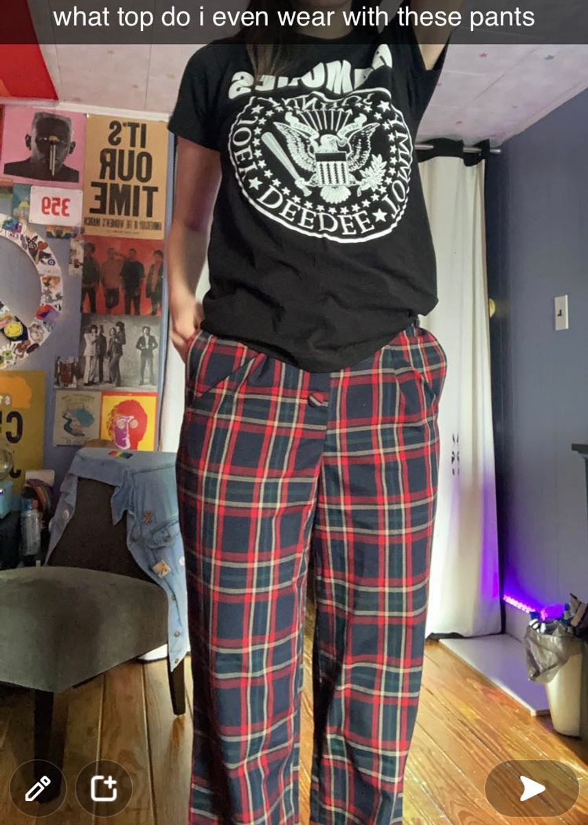 plaid pants